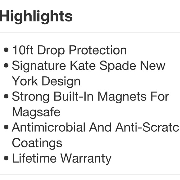 KATE SPADE NWT apple iPhone 15/iPhone 14 plus protective case -floral w/ gems - Picture 5 of 7